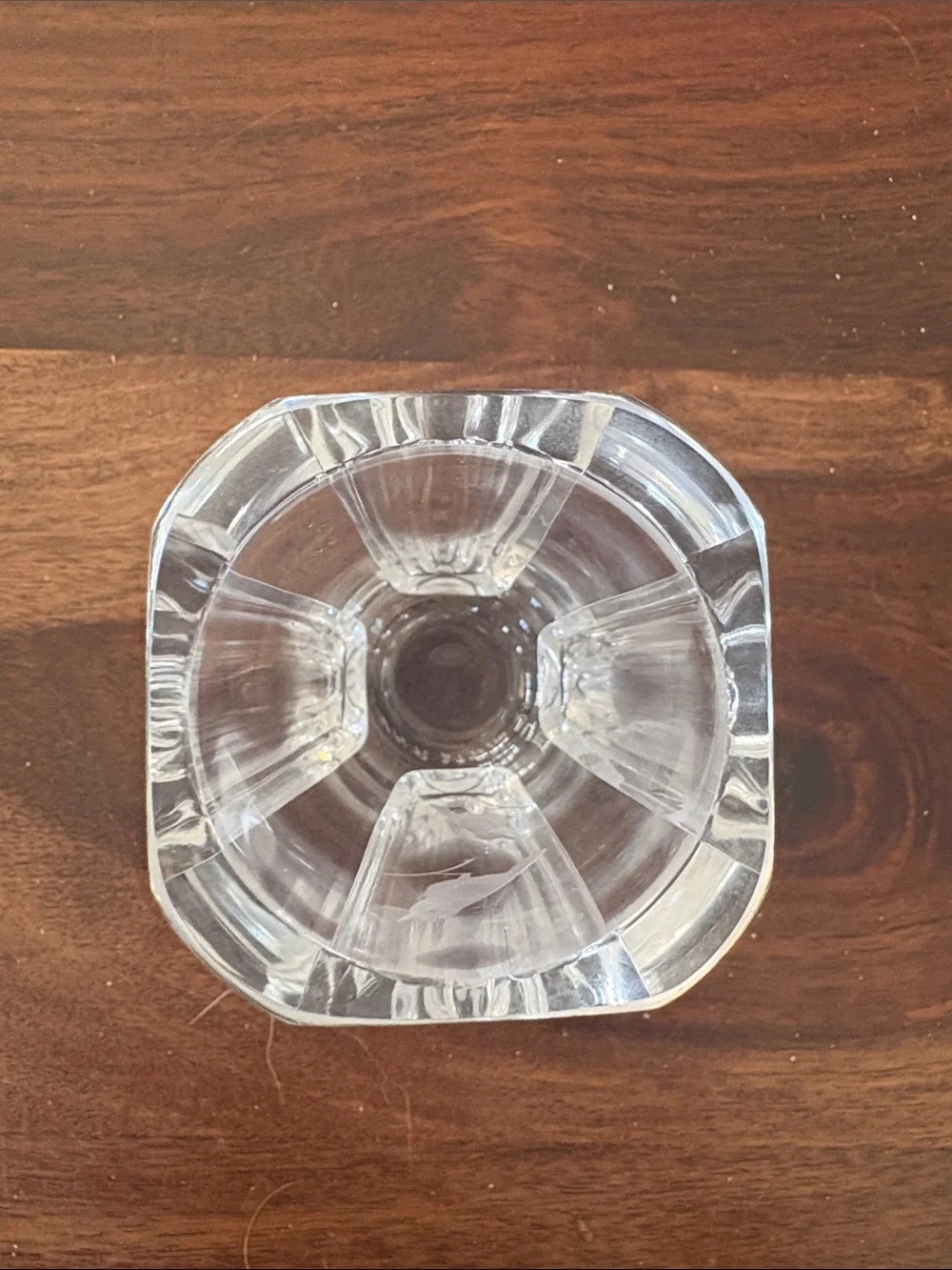 Vintage MCM Orrefors Etched Crystal Vase designed by Sven‎ Palmqvist